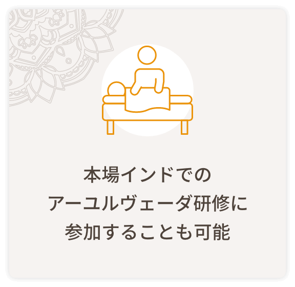 本場インドでのアーユルヴェーダ研修に参加することも可能