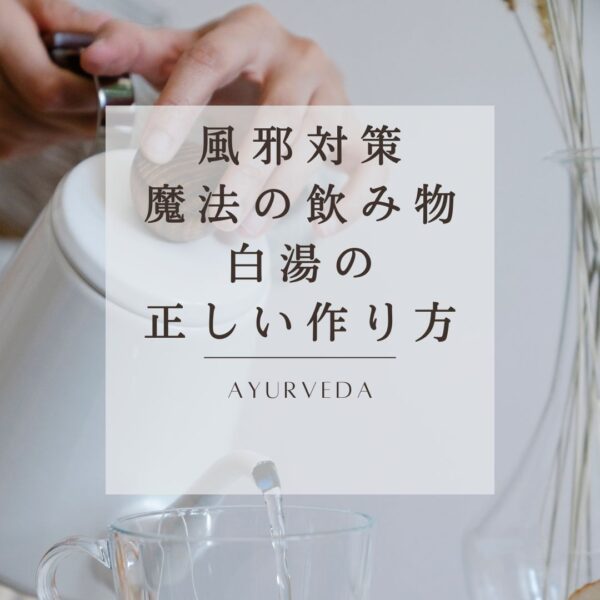 風邪やウィルス対策には白湯を☆彡